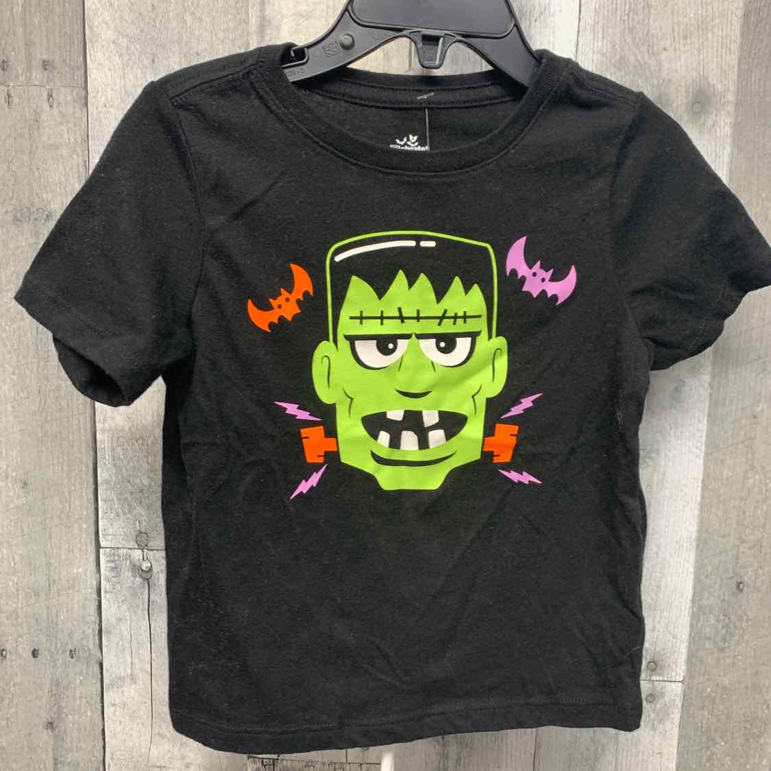 Size 3T Black Graphic Holiday Brands T Shirt