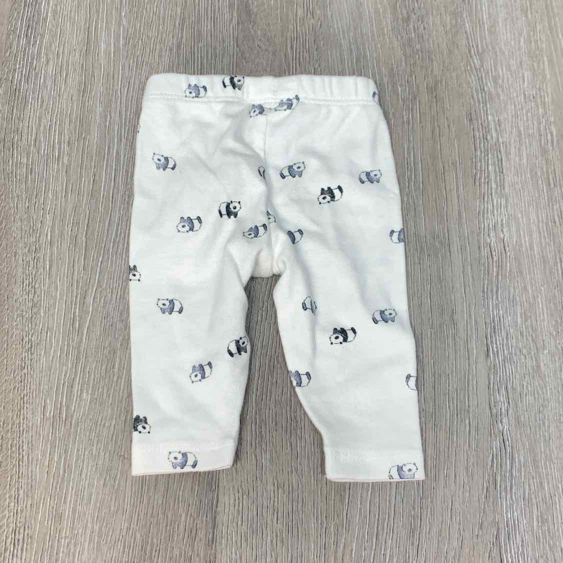 Size Preemie White Graphic Carter's Pants - OodlesCB