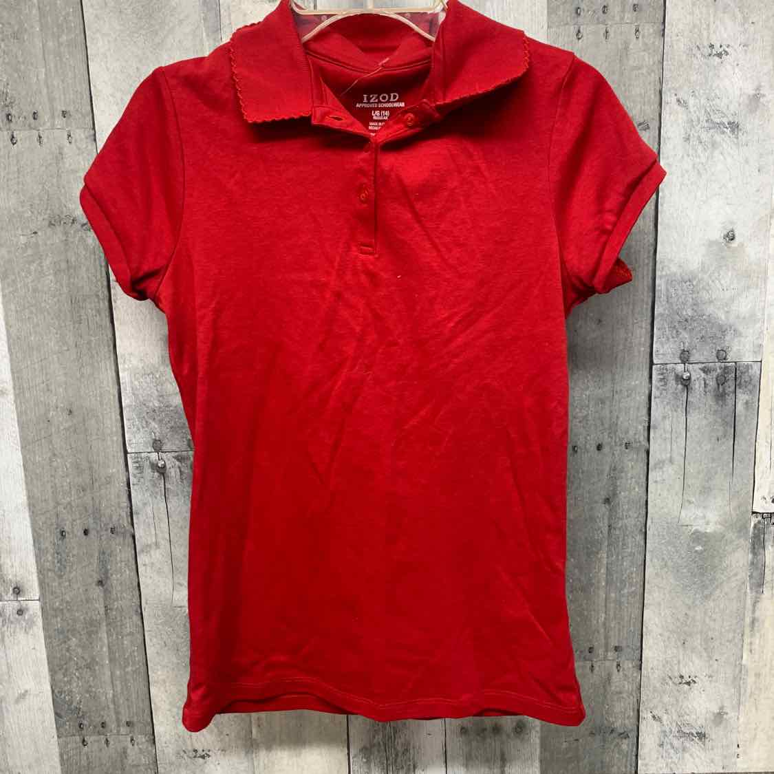 Size 14 Red Izod Polo