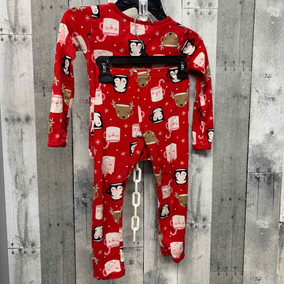 Size 5T Red/White Just One You 2pc PJs