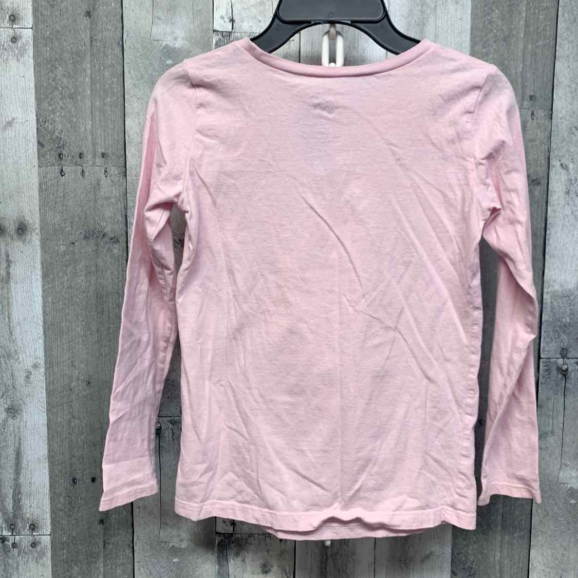 Size 12 Pink Graphic Holiday Brands Long Sleeve Shirt