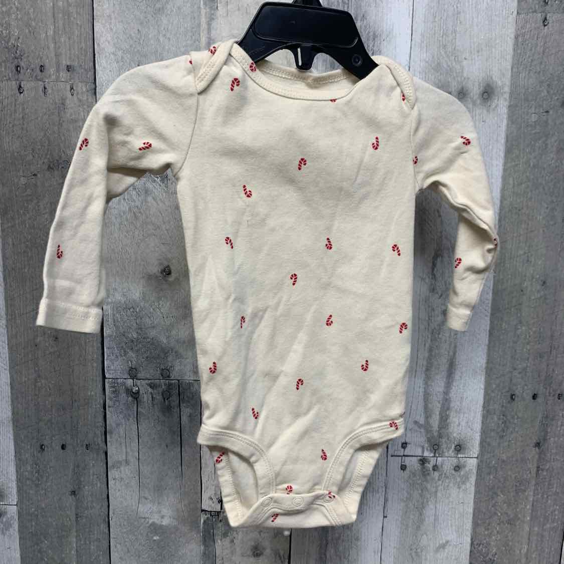 Size 9 Months White Print Carter's Bodysuit