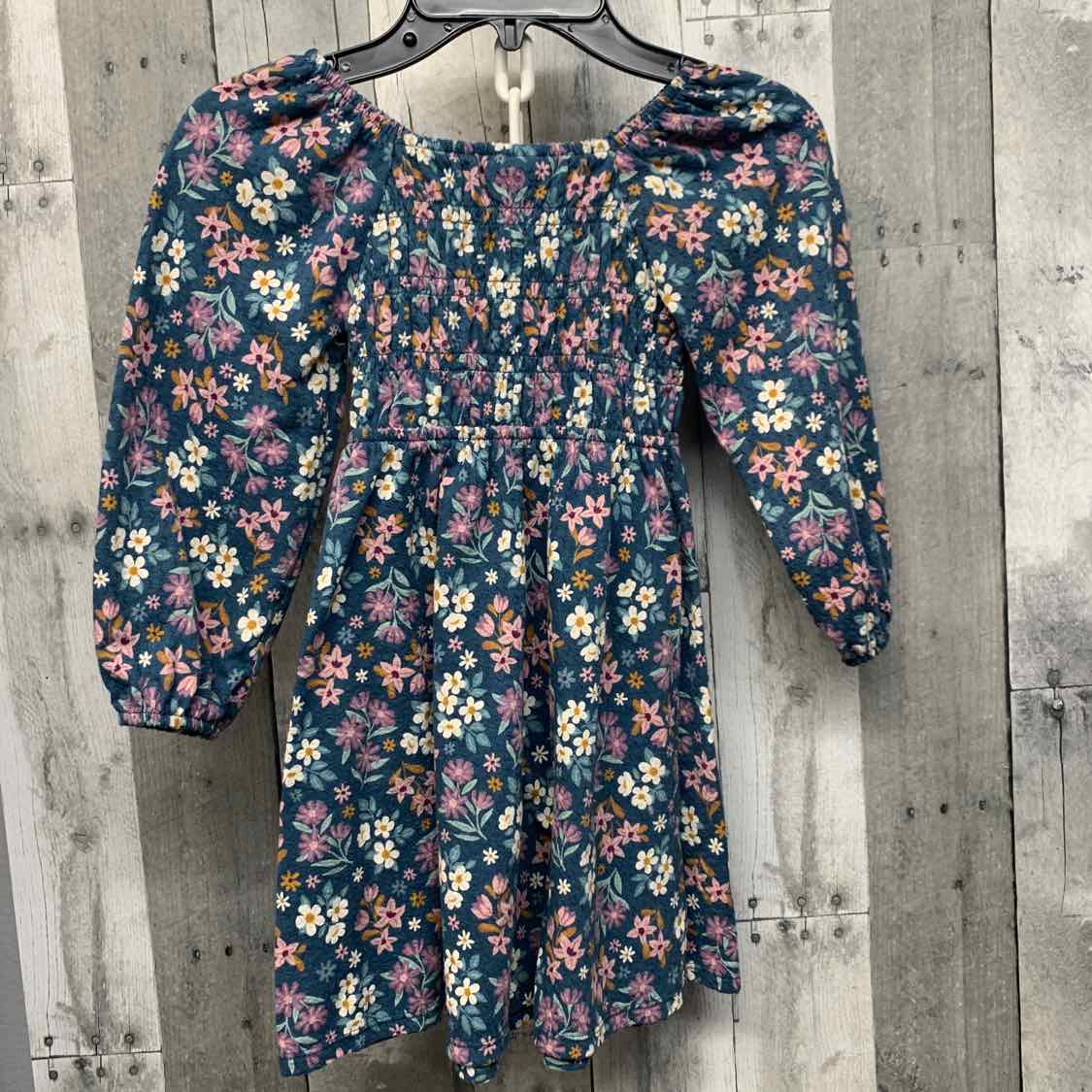 Size 4T Blue/White Jumping Beans LS Dress