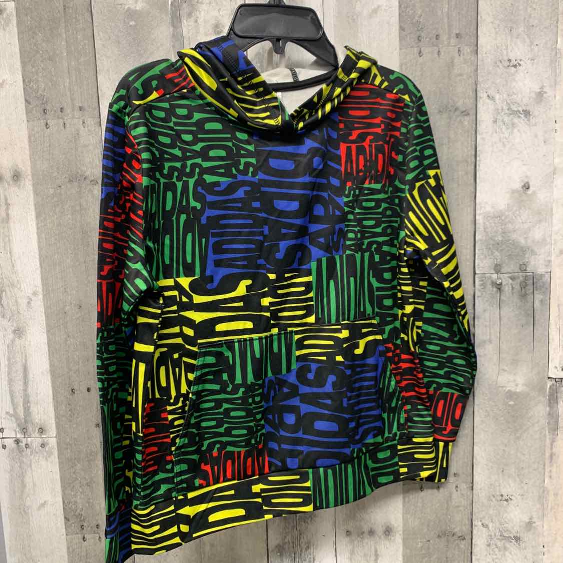 Size Medium Black Print Sport Brand Pull Over