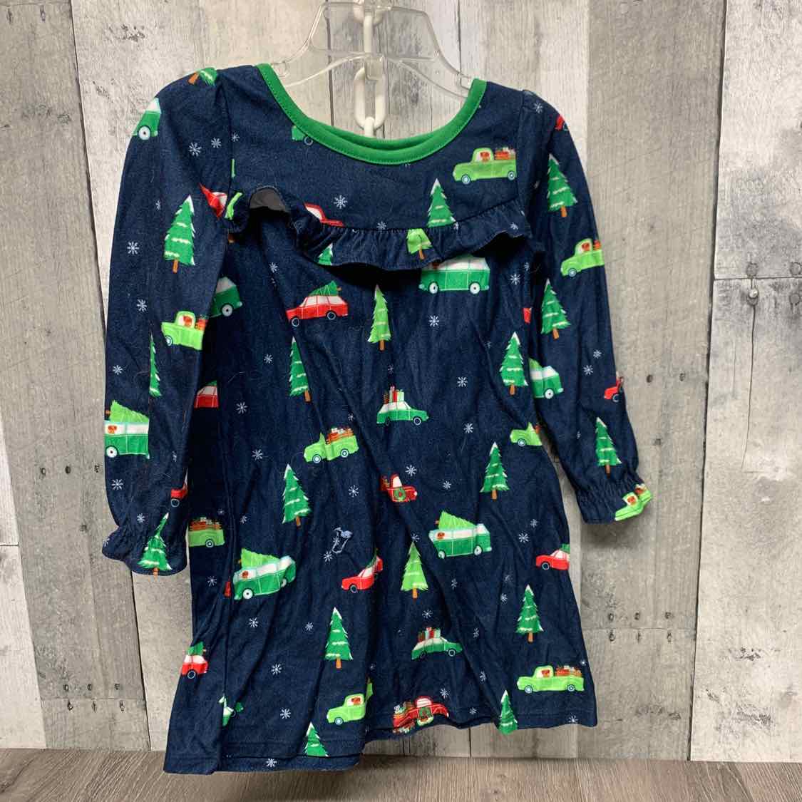 Size 3T Navy/Green Holiday Brands Nightgown