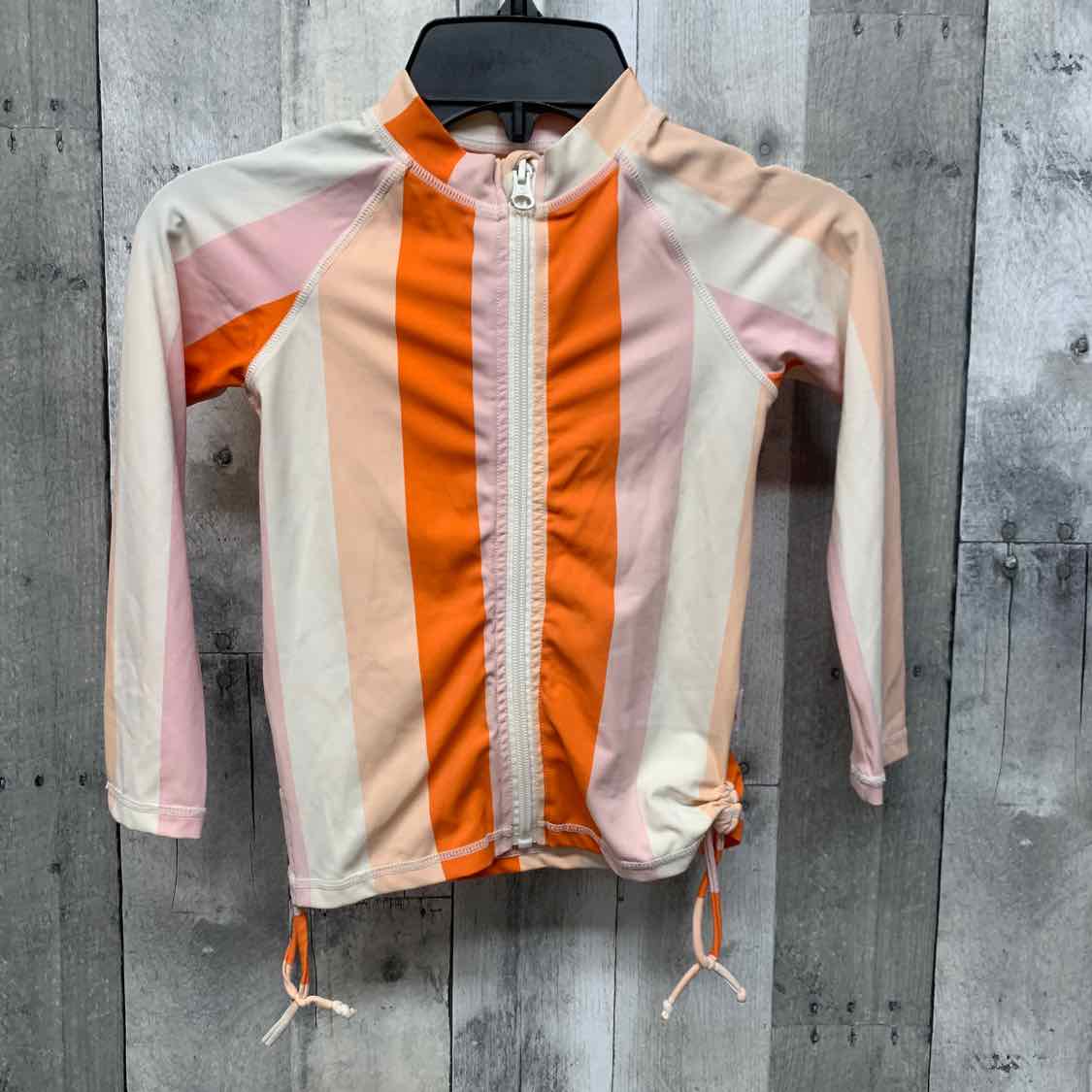Size 4T Pink/Orange B Brand Swim Top