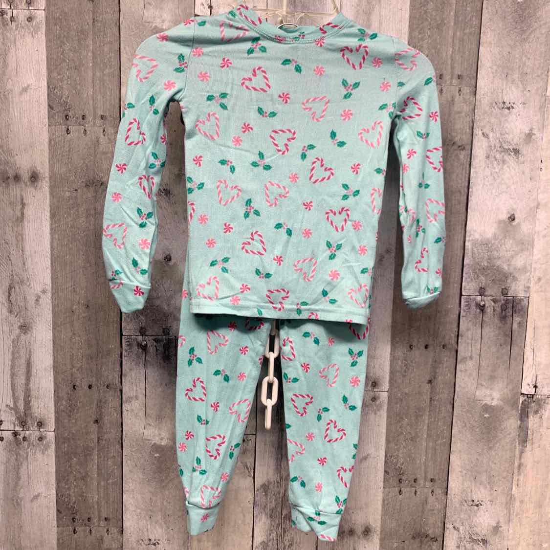 Size 4 Blue Print Mid Brand 2pc PJs
