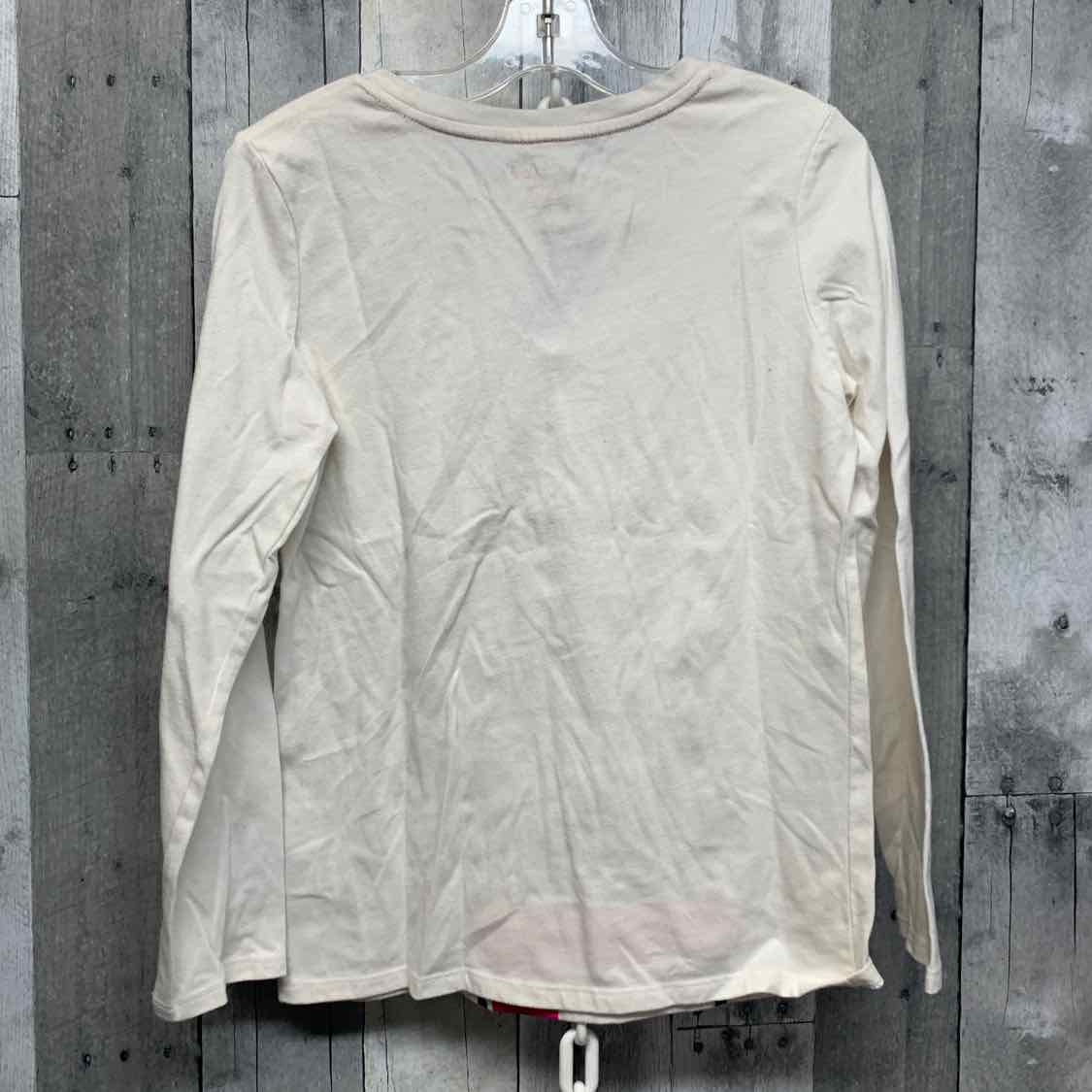Size 10/12 White Graphic Cat & Jack Long Sleeve Shirt