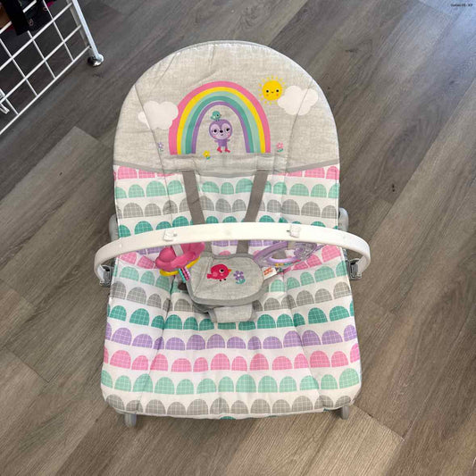 Bright Starts Gray/Pink Rocker