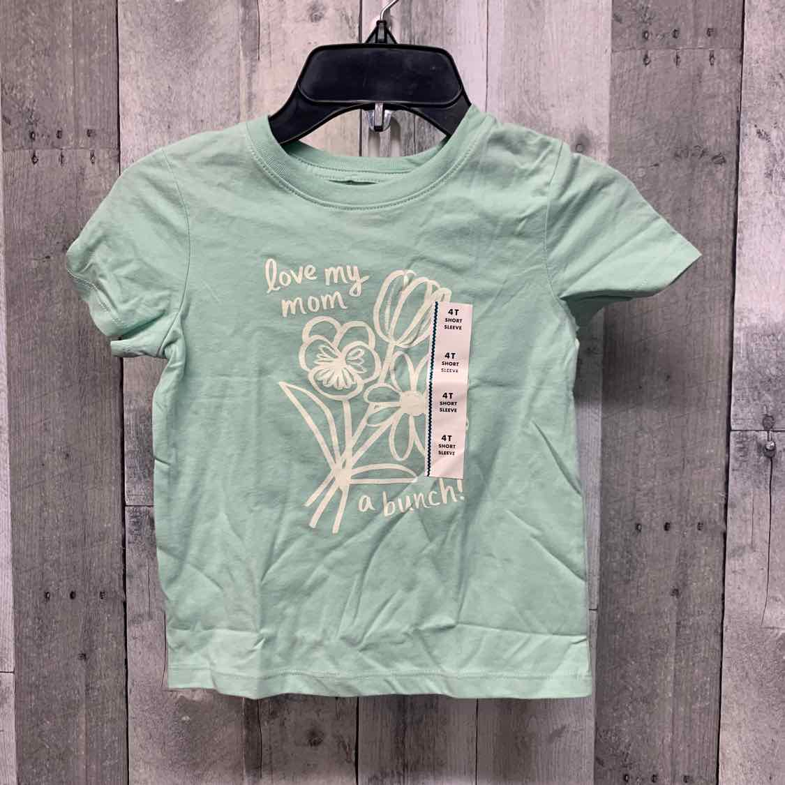 Size 4T Mint Graphic Cat & Jack T Shirt - OodlesCB