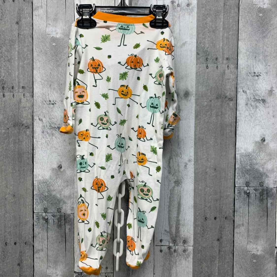 Size 3-6 Months White Graphic B Brand Footy PJs