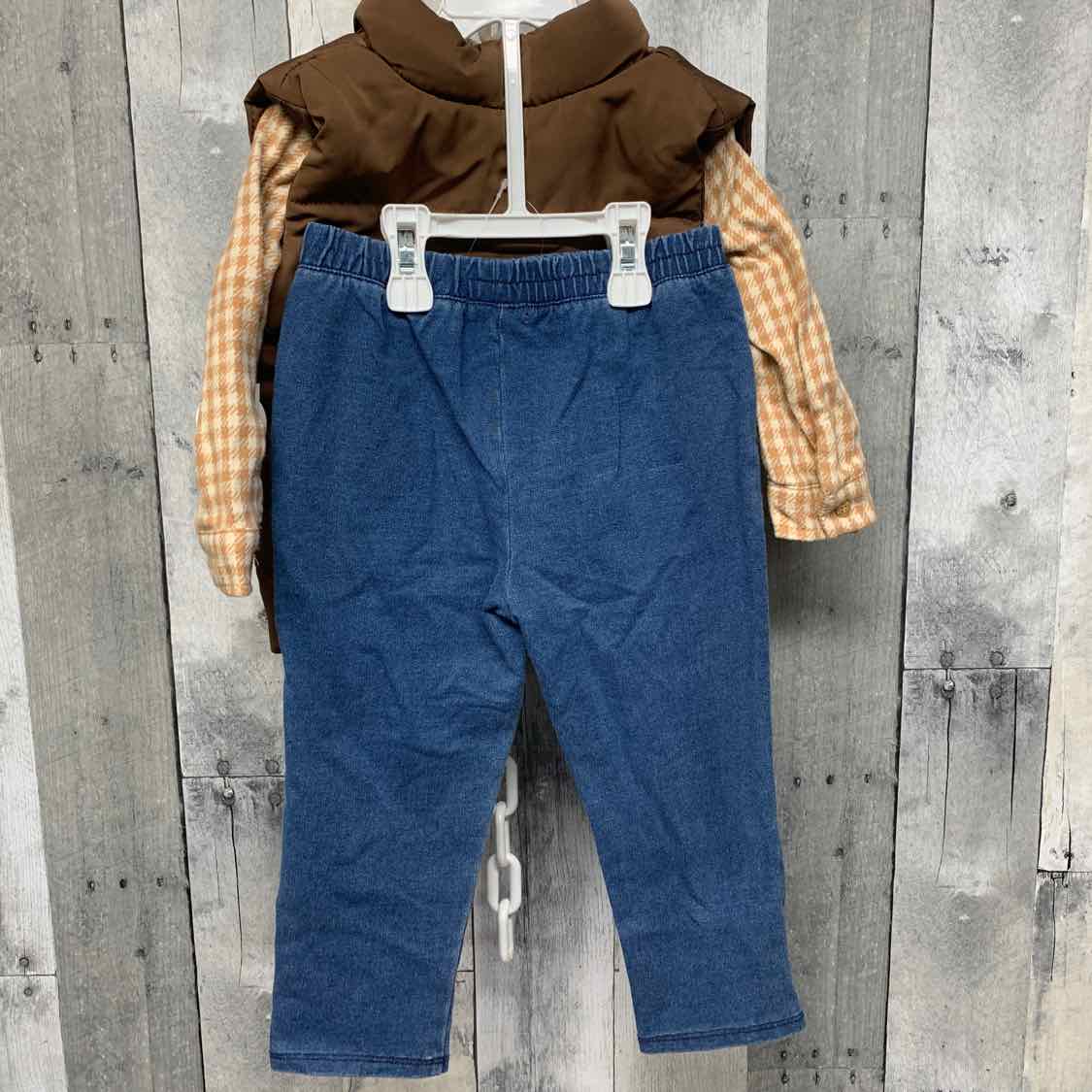Size 18 Months Denim/Brown B Brand Jacket/Pants