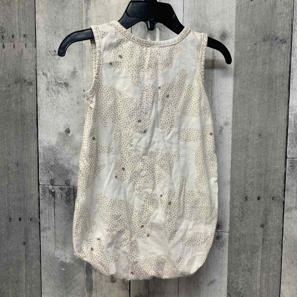 Size 24 Months White/Brown Carter's Romper