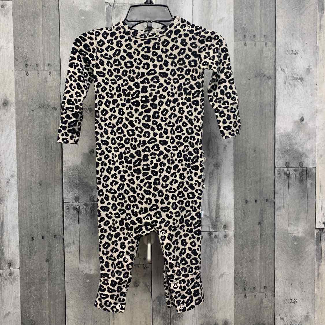 Size 6-9 Months Black Animal Print Posh Peanut Romper