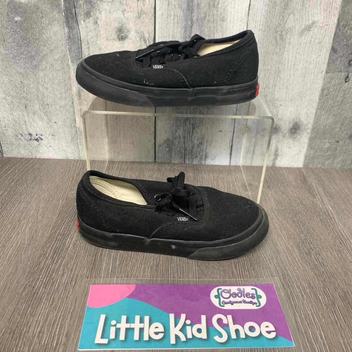 Size 10 Black Vans Sneakers - OodlesCB