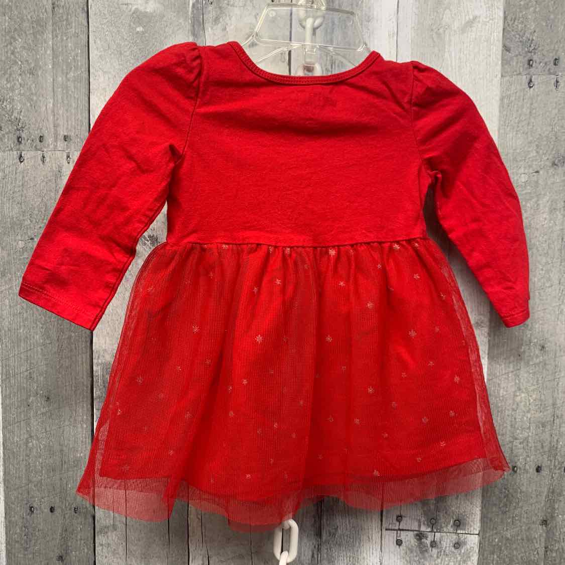 Size 9 Months Red Just One You LS Dress