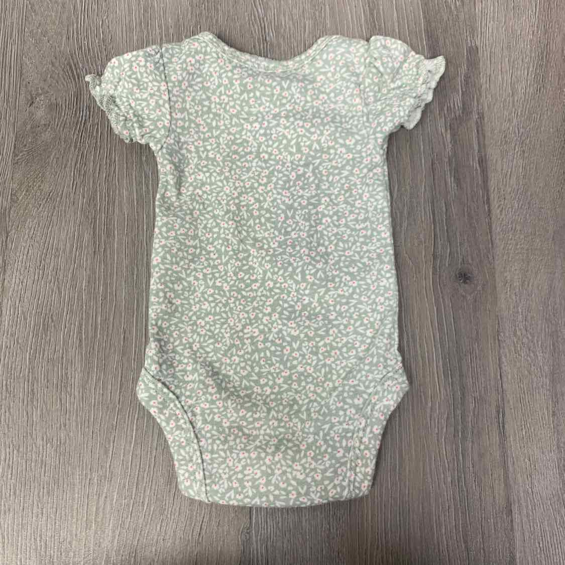 Size Preemie Green Print Child of Mine Bodysuit