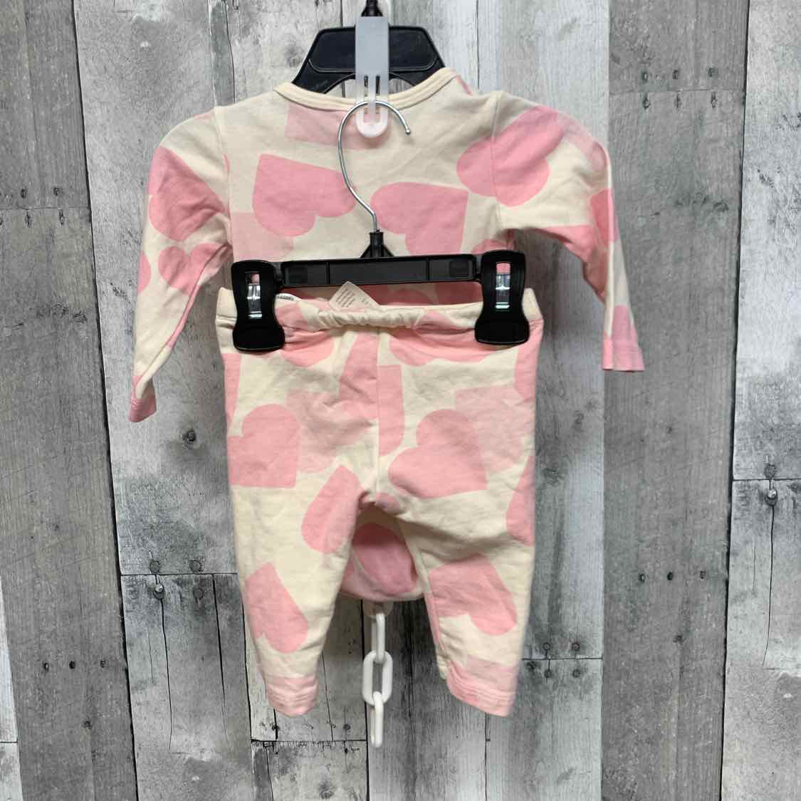 Size 6 Months White/Pink H&M Shirt/Pants