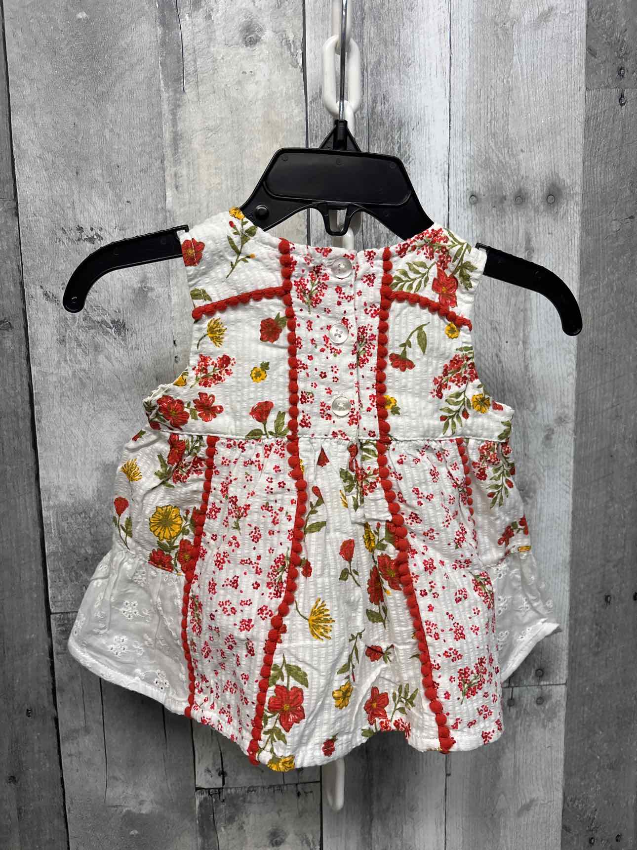 Size 3-6 Months White/Red Laura Ashley Dress