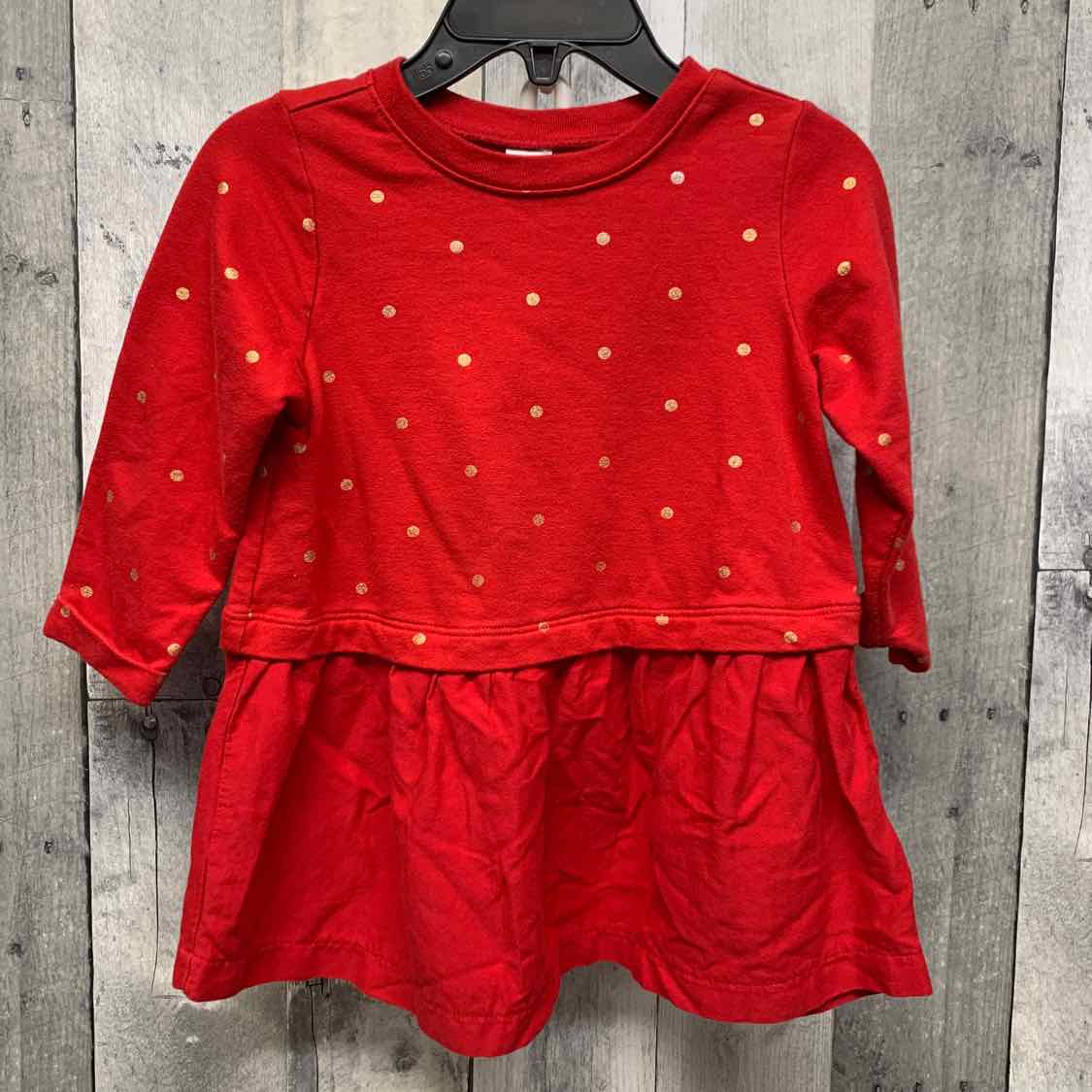 Size 12-18 Months Red/Gold Old Navy Long Sleeve Shirt