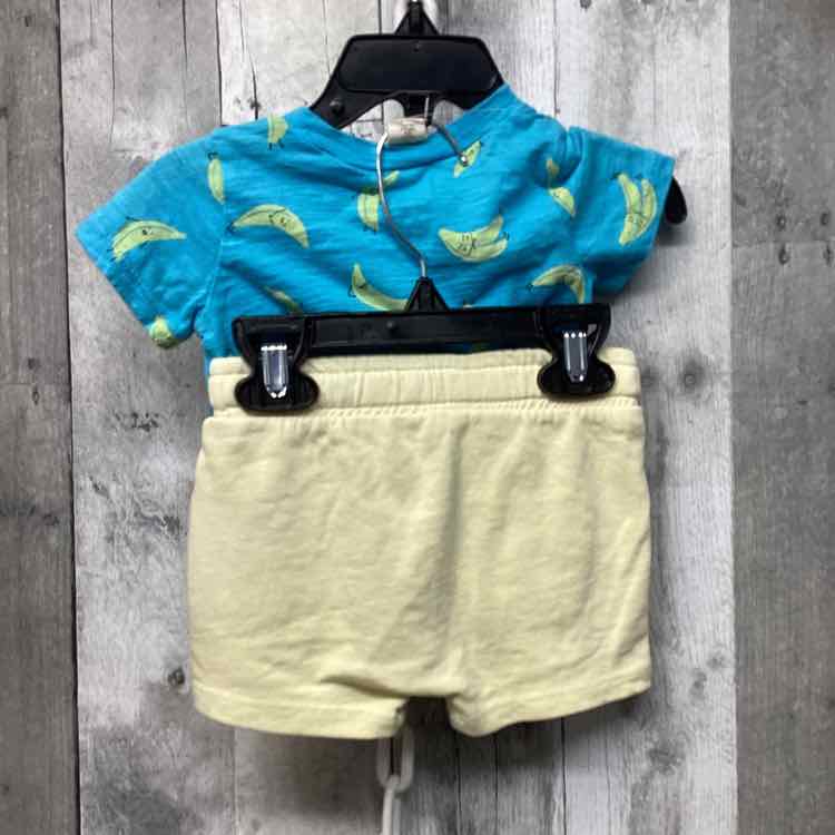 Size 3 Months Blue/Yellow B Brand Shirt/Shorts