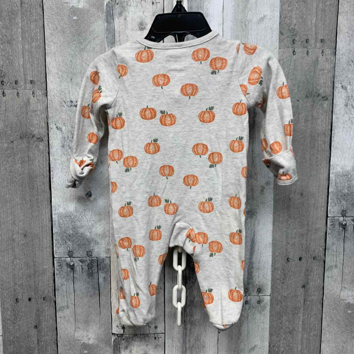 Size 3 Months Gray Graphic Just One You Footy PJs