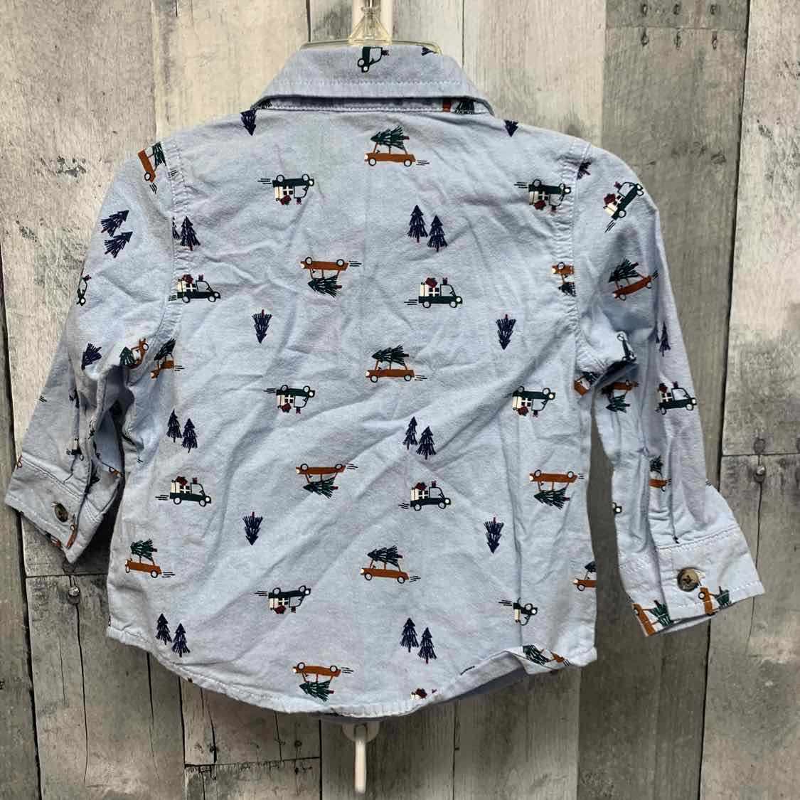 Size 18-24 Months Blue Print Old Navy LS Button Up
