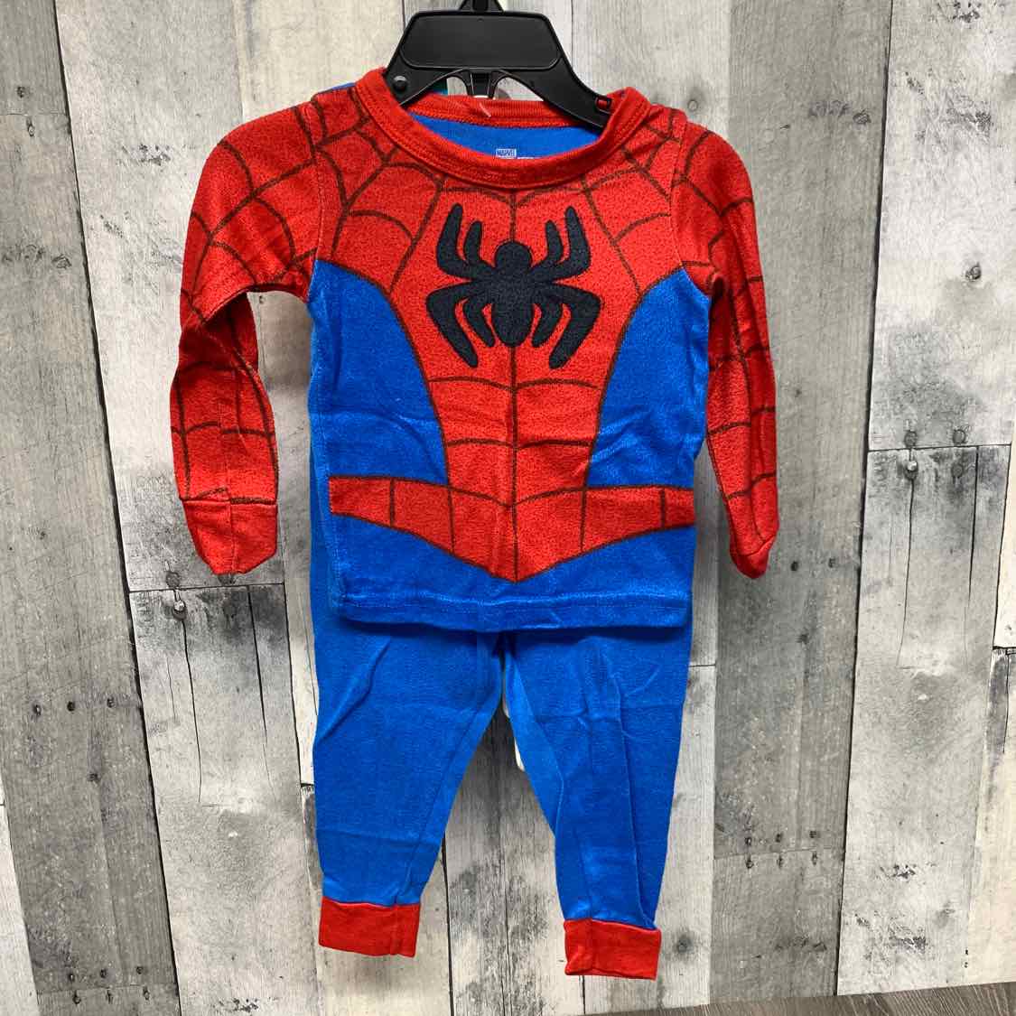 Size 2T Blue/Red Marvel 2pc PJs