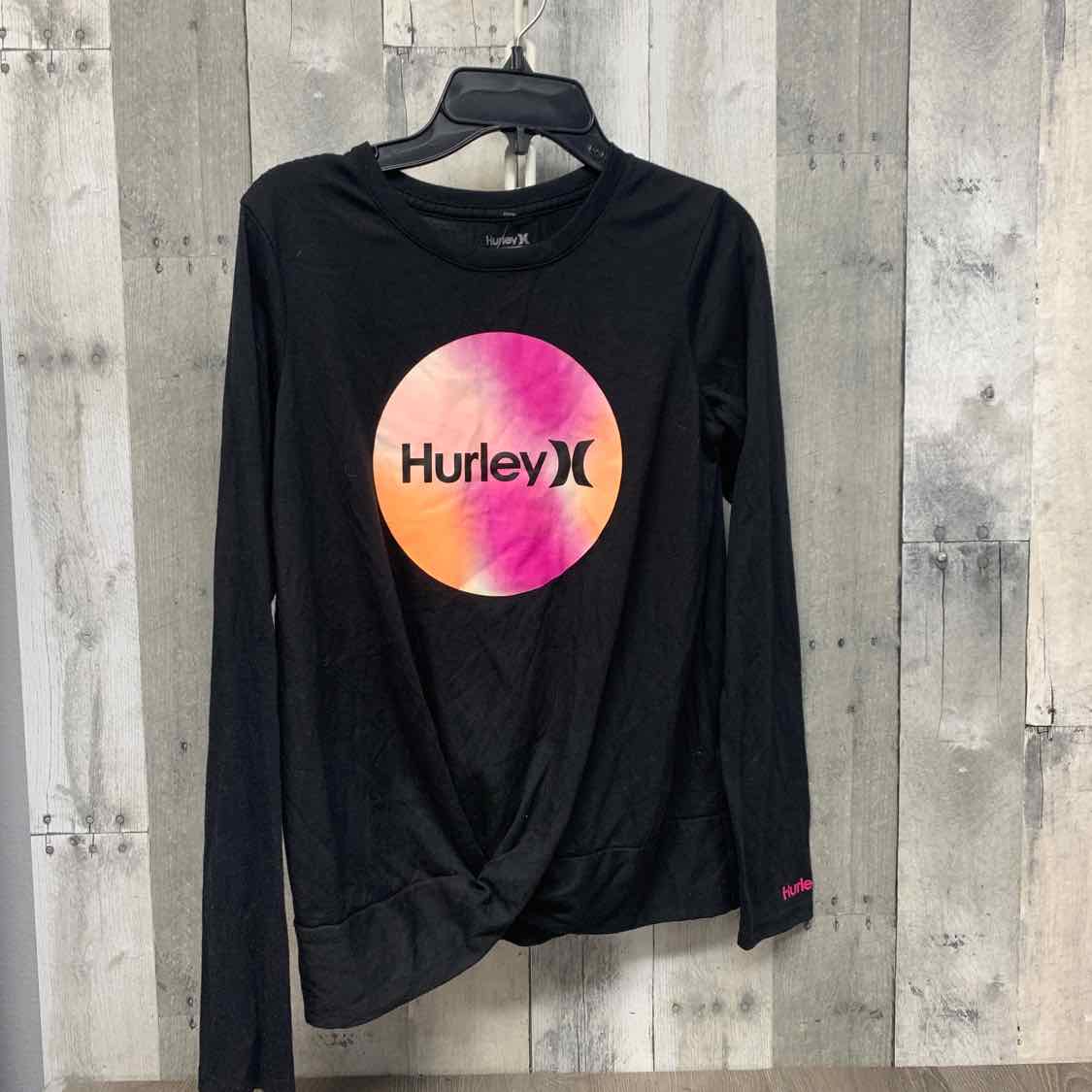 Size XLarge Black Graphic Hurley Long Sleeve Shirt