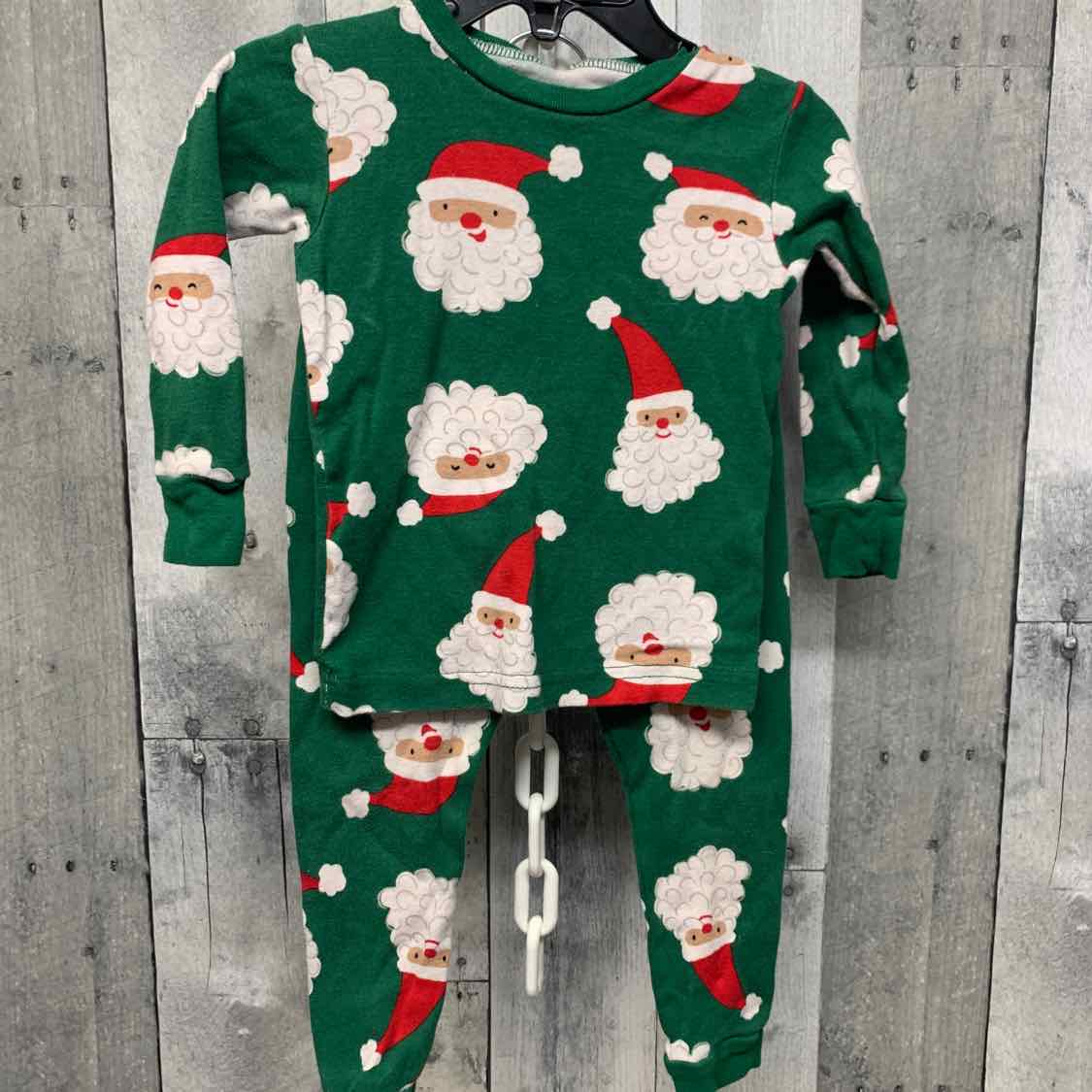 Size 18 Months Green Print Just One You 2pc PJs