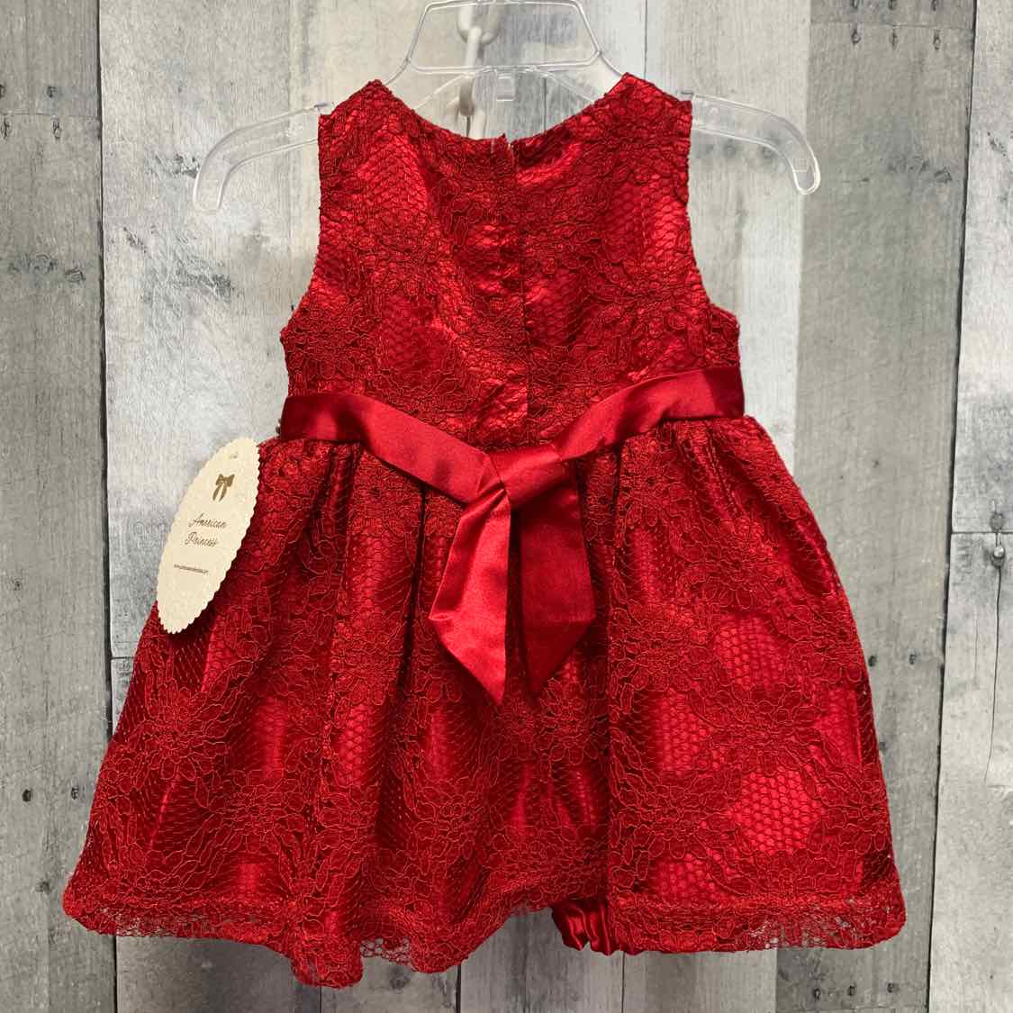 Size 12 Months Red American Princess Dress - Party