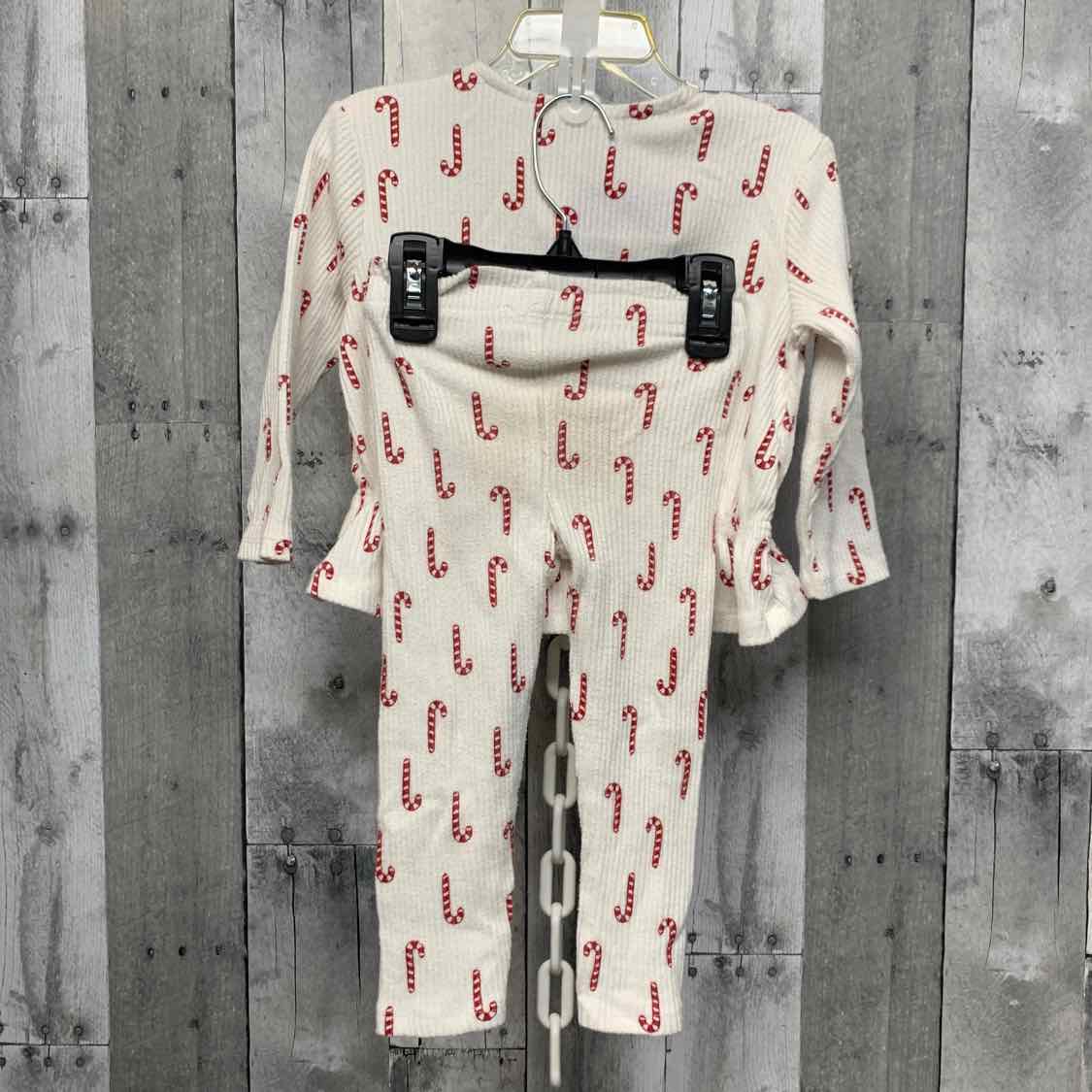 Size 2T White Print Jessica Simpson Shirt/Pants