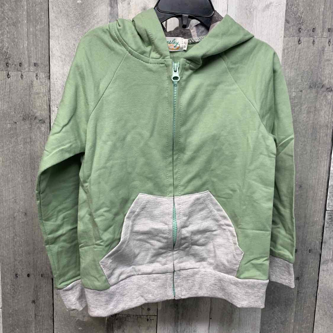 Size 3/4 Green/Gray Presley Couture Light Jacket