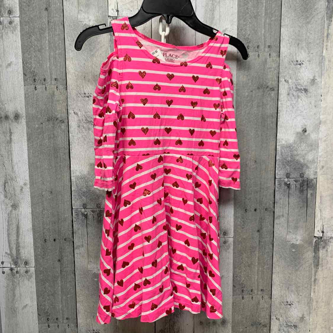 Size 7/8 Pink/Red Children's Place LS Dress