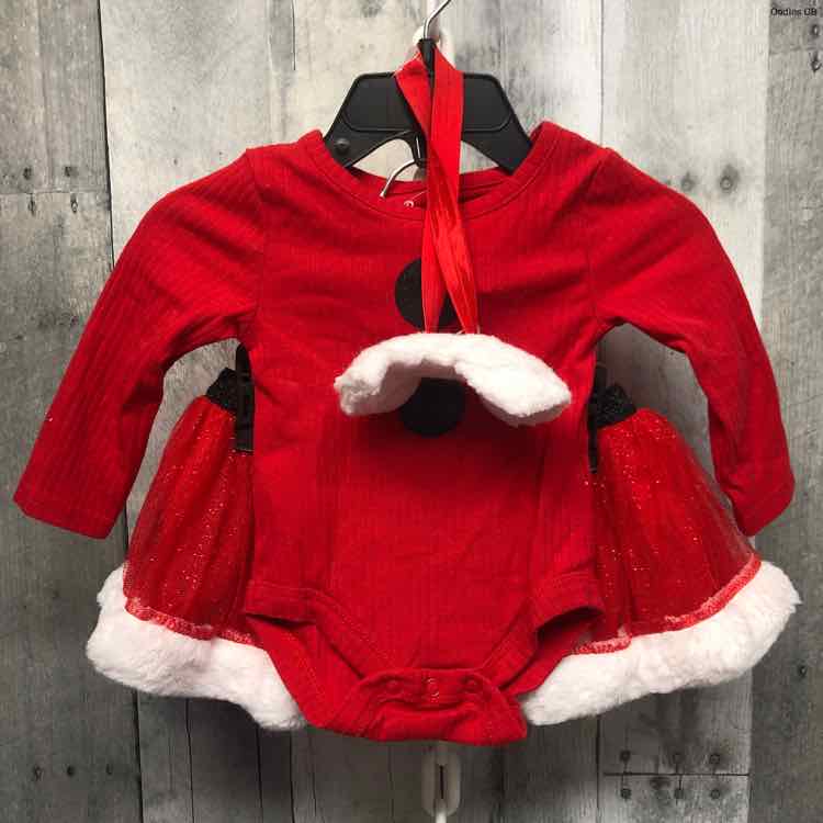Size 6 Months Red/White Baby Essentials Shirt/Skirt