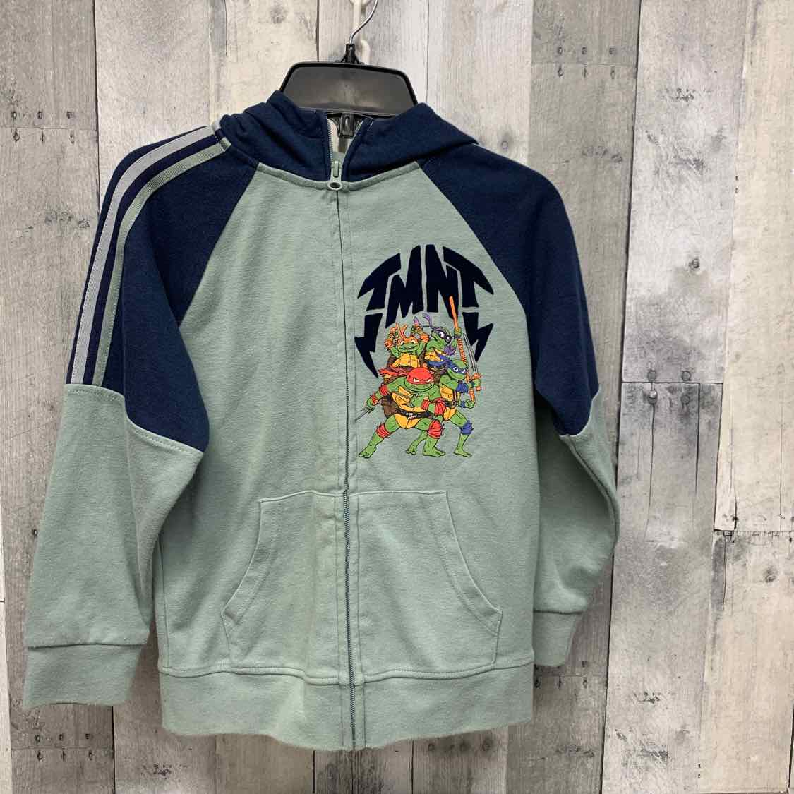 Size 8 Green/Navy TMNT Light Jacket