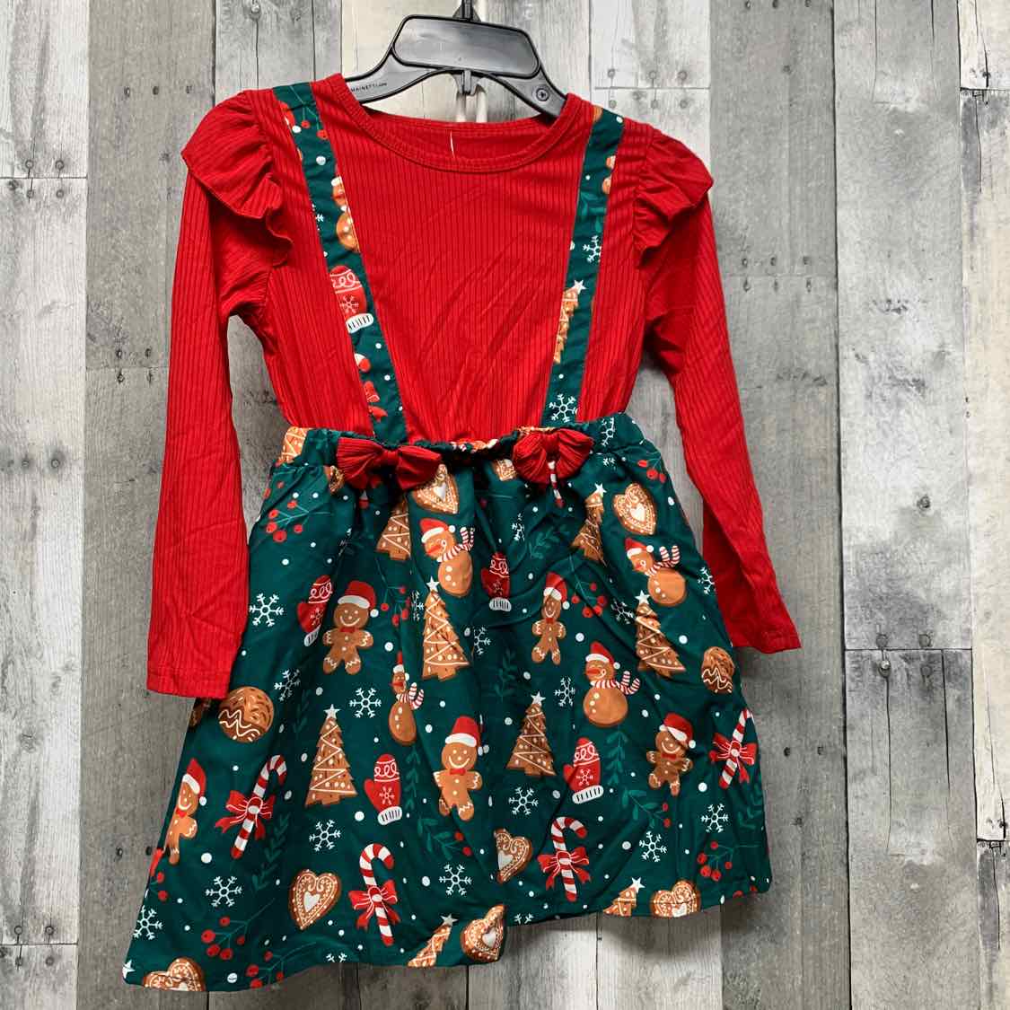 Size 6 Red/Green Boutique Brand Dress
