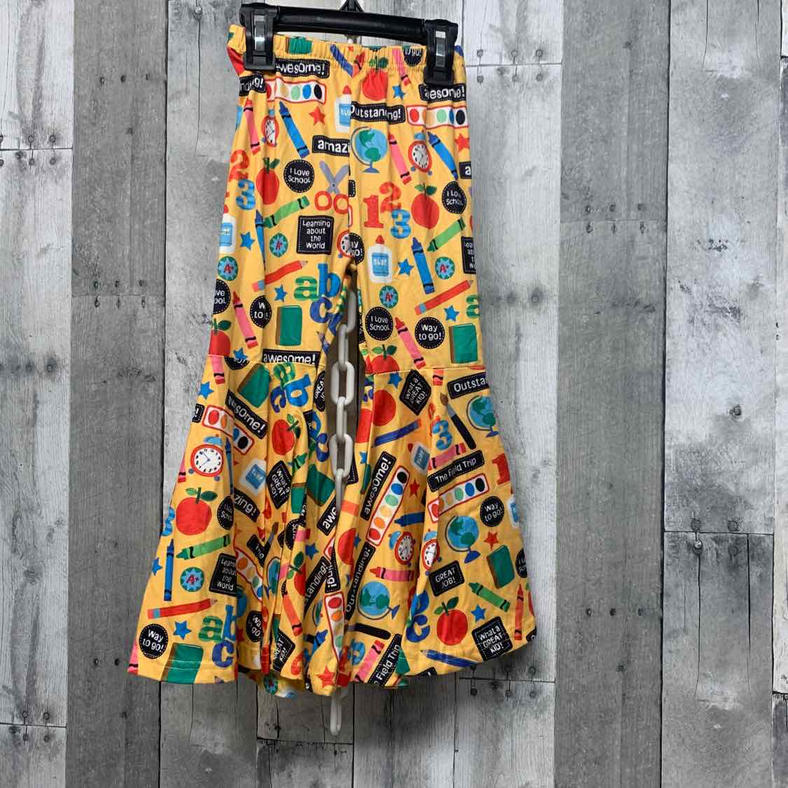 Size 3/4 Yellow Print B Brand Pants