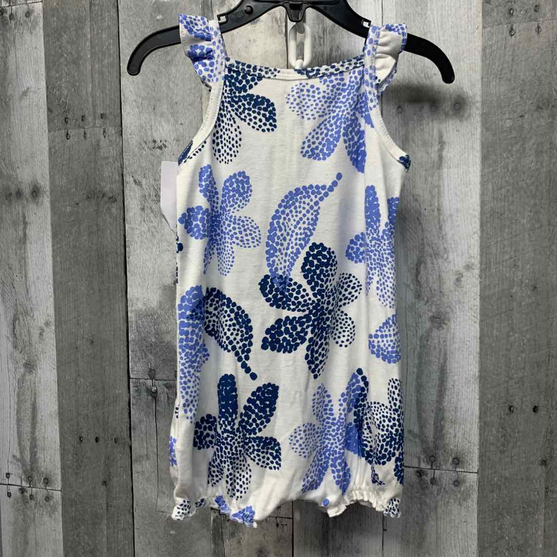 Size 18 Months White/Blue Carter's Romper