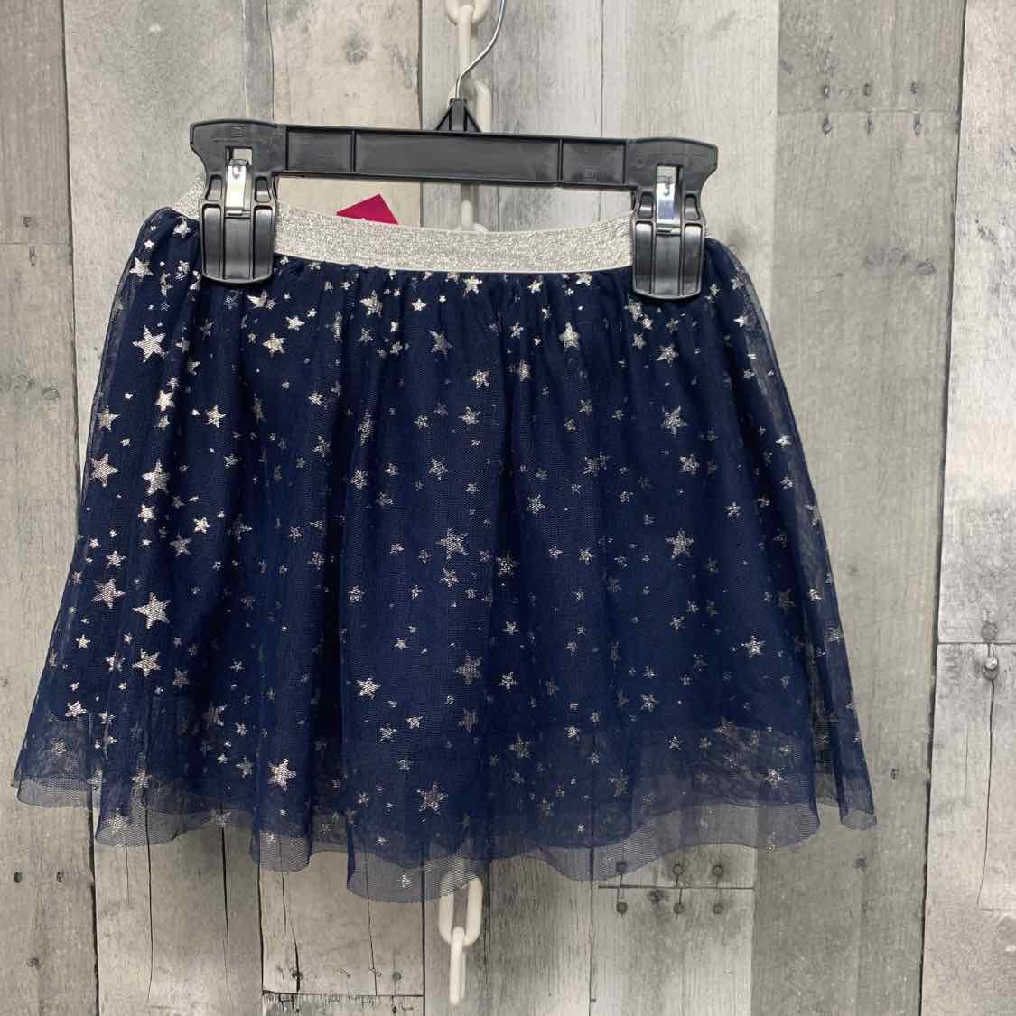 Size 6 Navy/Silver Jumping Beans Skirt