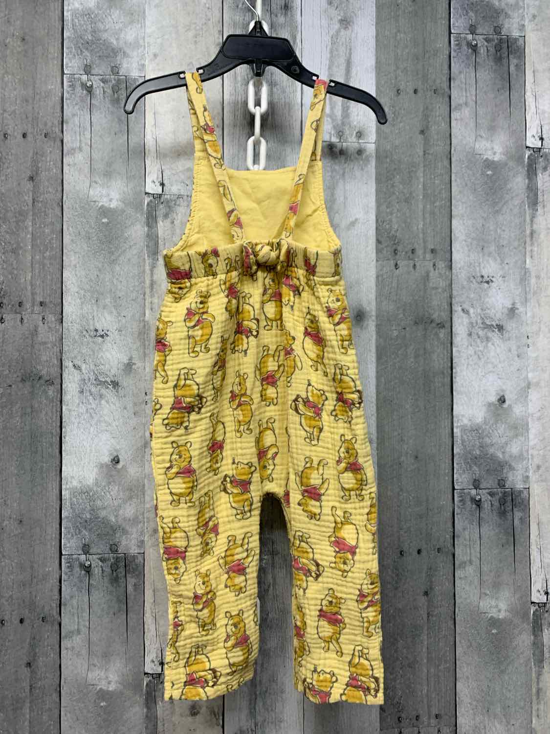 Size 24 Months Yellow Print Disney Overalls