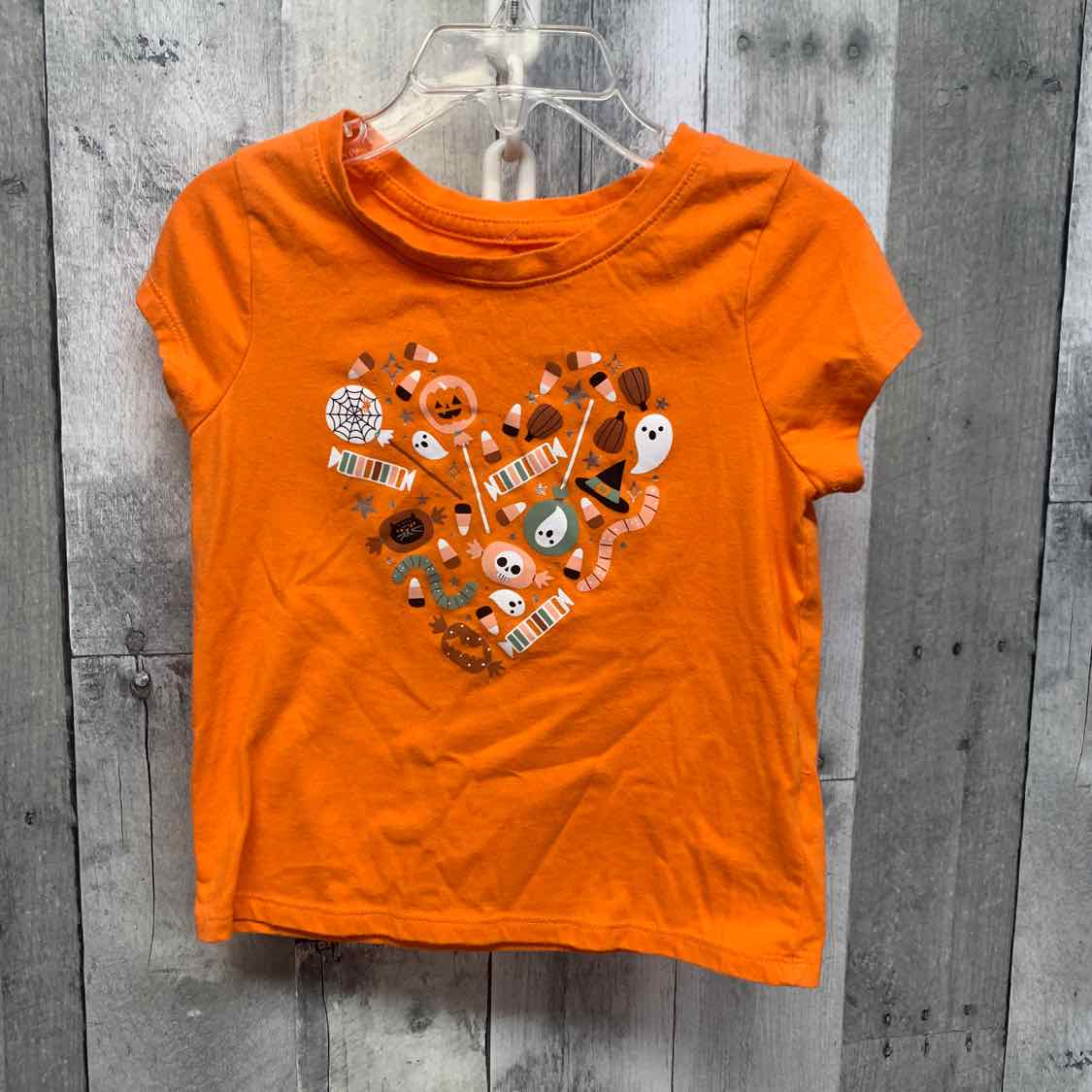 Size 3T Orange Graphic Cat & Jack T Shirt