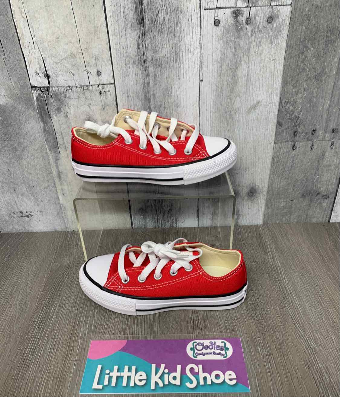 Size 10.5 Red/White Converse Sneakers