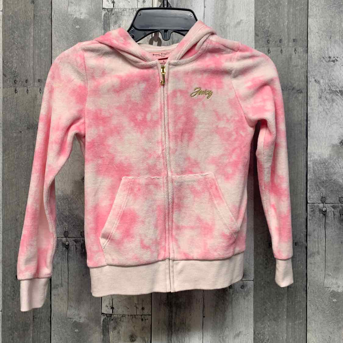Size 6 Pink Print Juicy Coture Light Jacket