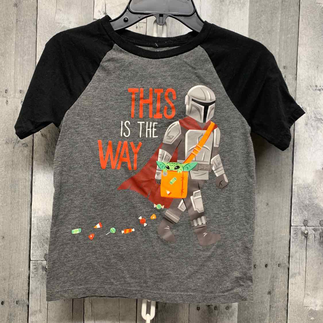 Size 6/7 Gray/Black Star Wars T Shirt