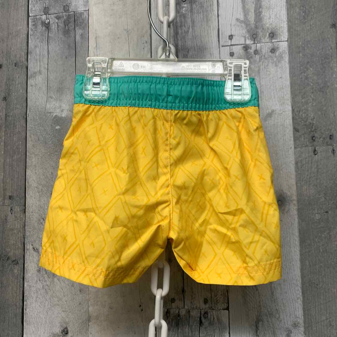 Size 12 Months Yellow/Green Cat & Jack Swim Trunks