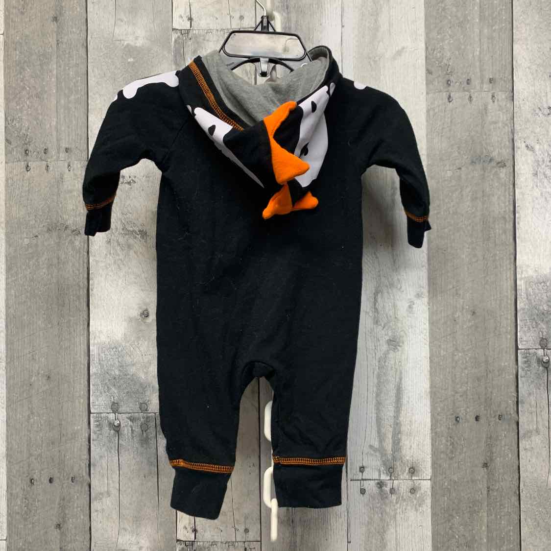 Size 0-3 Months Black/Orange Cat & Jack Romper