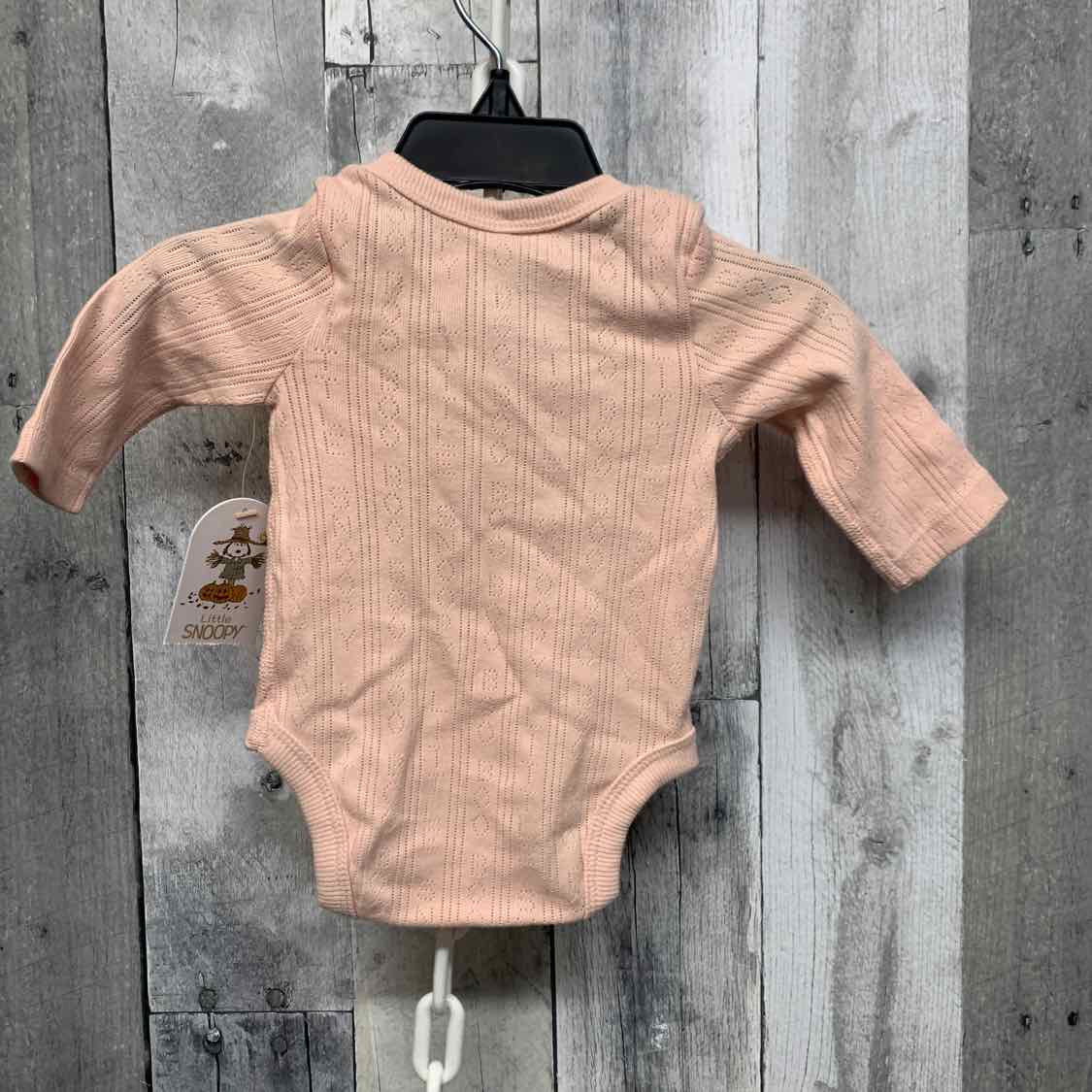 Size Newborn Pink Peanuts Bodysuit