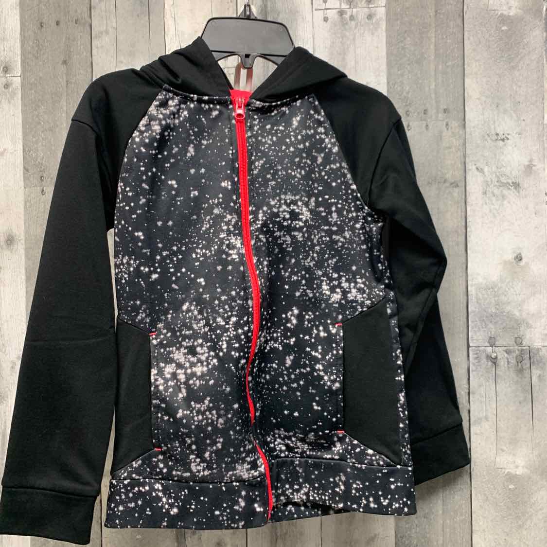 Size 10/12 Black/Pink Champion Light Jacket