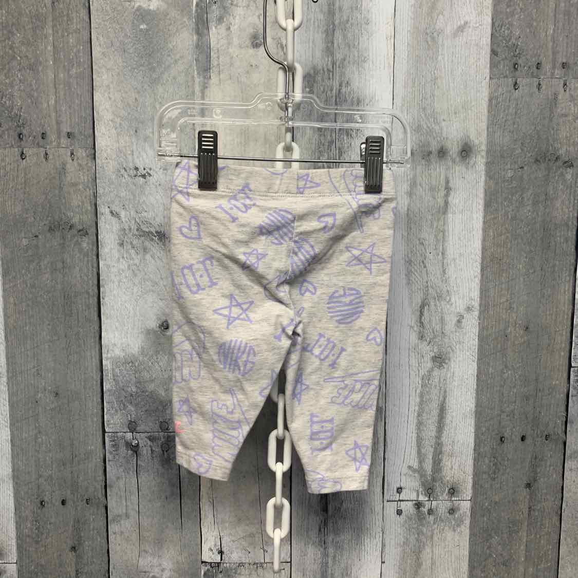 Size 6 Months Gray/Purple Sport Brand Leggings